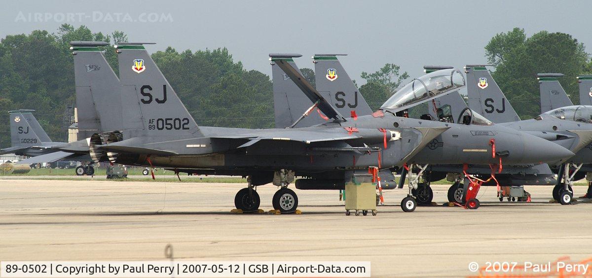 89-0502, 1989 McDonnell Douglas F-15E Strike Eagle C/N 1149/E124, Looking like a little downtime is in order
