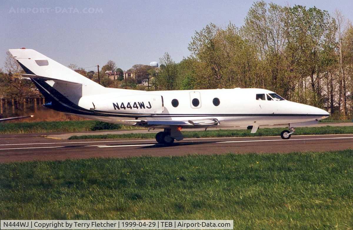 N444WJ, 1975 Dassault Falcon 10 C/N 64, Falcon 10 waiting to depart TEB in 1999 - aircraft now WFU