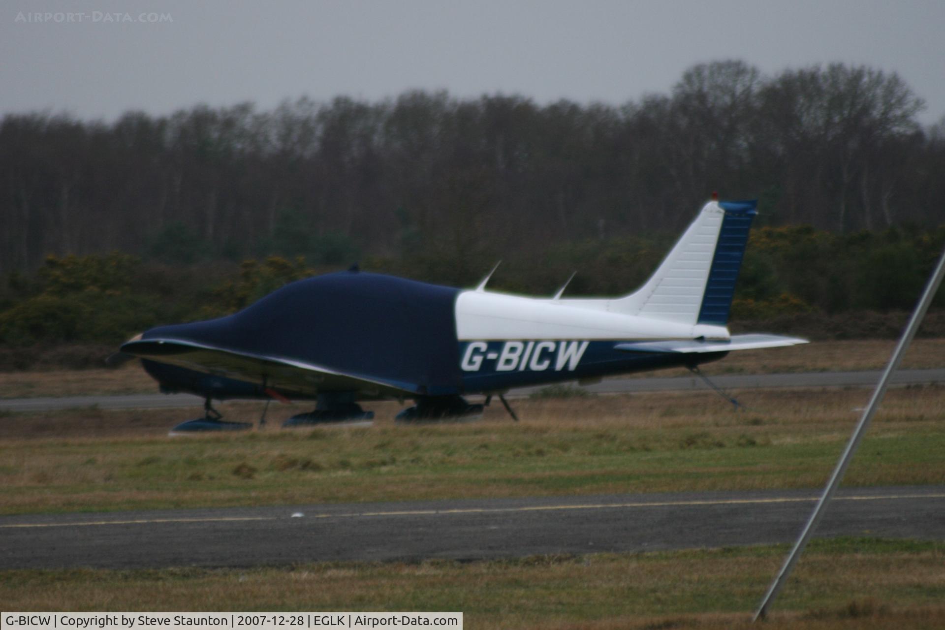 G-BICW, 1979 Piper PA-28-161 Cherokee Warrior II C/N 28-7916309, Taken at Blackbushe Airport 28th December 2007