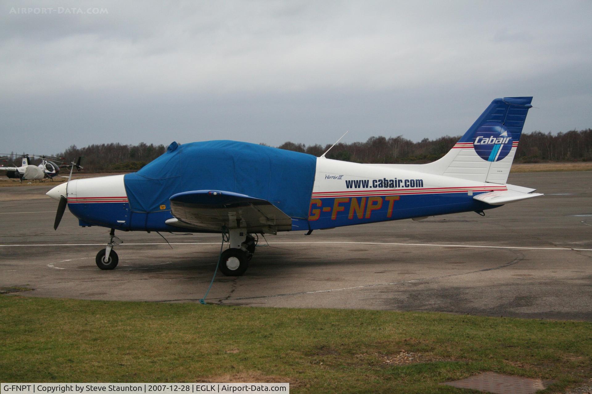 G-FNPT, 2002 Piper PA-28-161 Warrior III C/N 2842163, Taken at Blackbushe Airport 28th December 2007