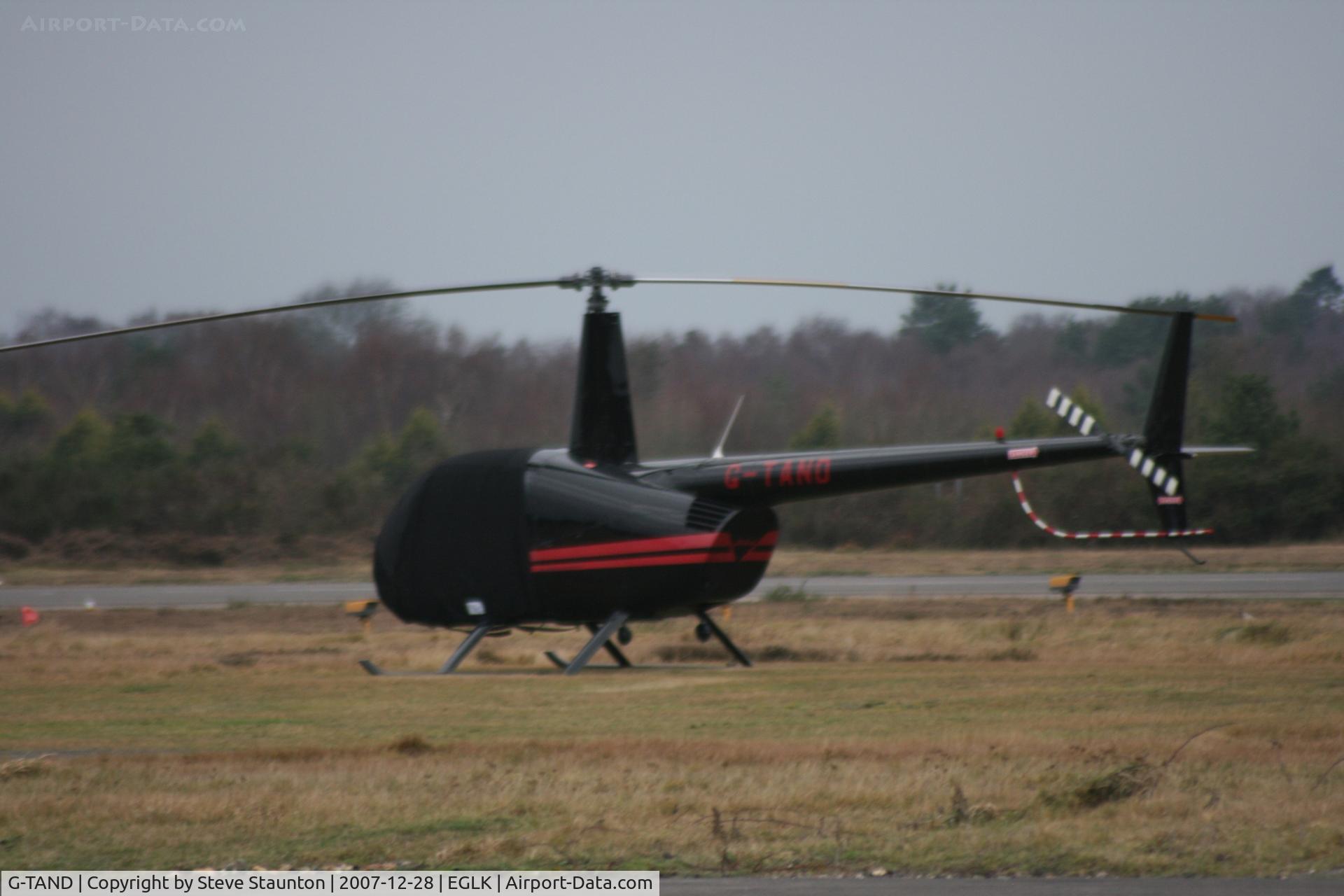 G-TAND, 1998 Robinson R44 C/N 0478, Taken at Blackbushe Airport 28th December 2007