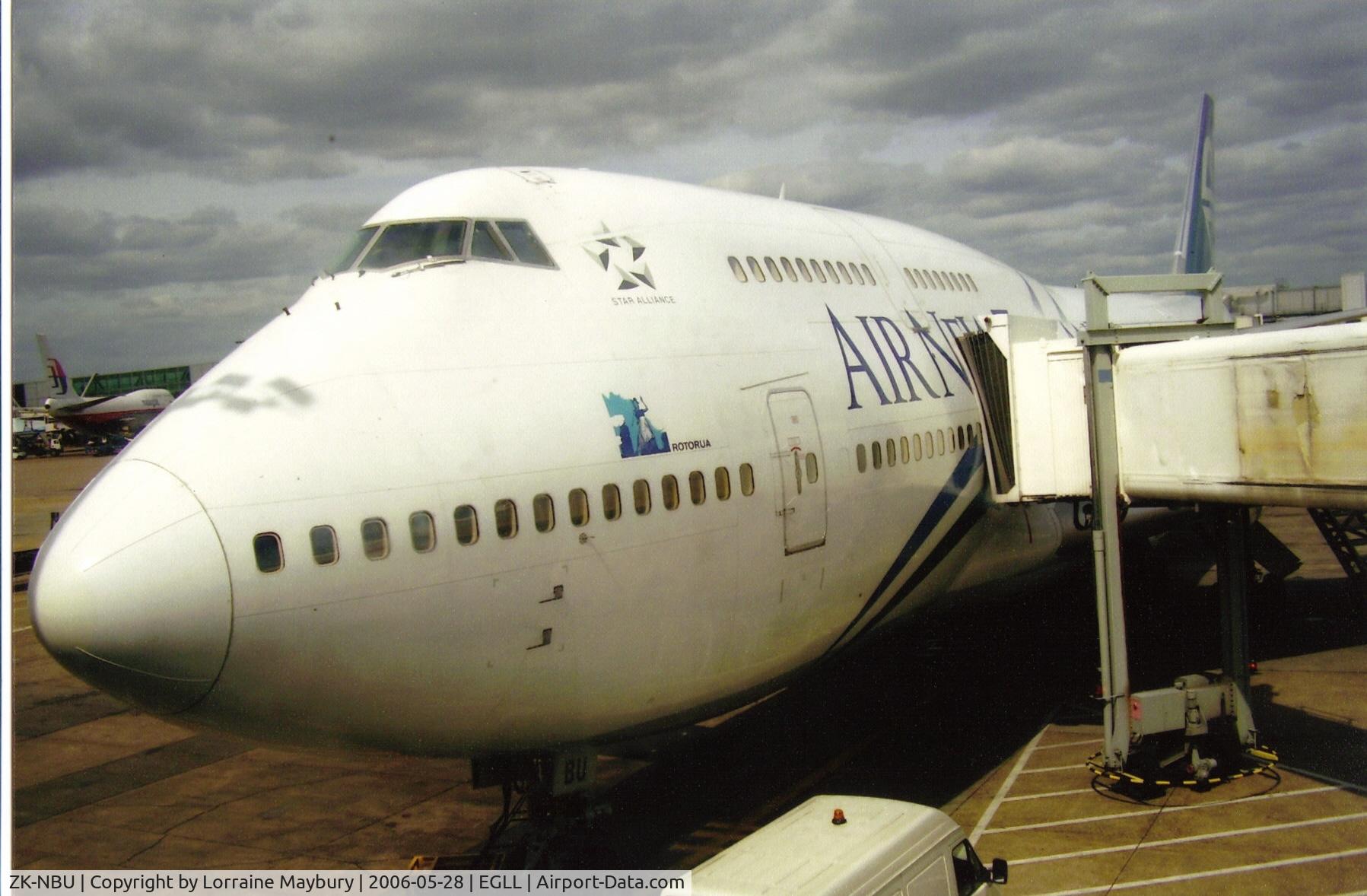 ZK-NBU, 1992 Boeing 747-419 C/N 25605, NZ1 to LAX