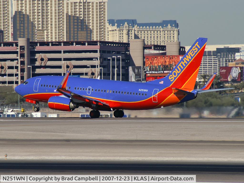 N251WN, 2006 Boeing 737-7H4 C/N 32510, Southwest Airlines / 2006 Boeing 737-7H4