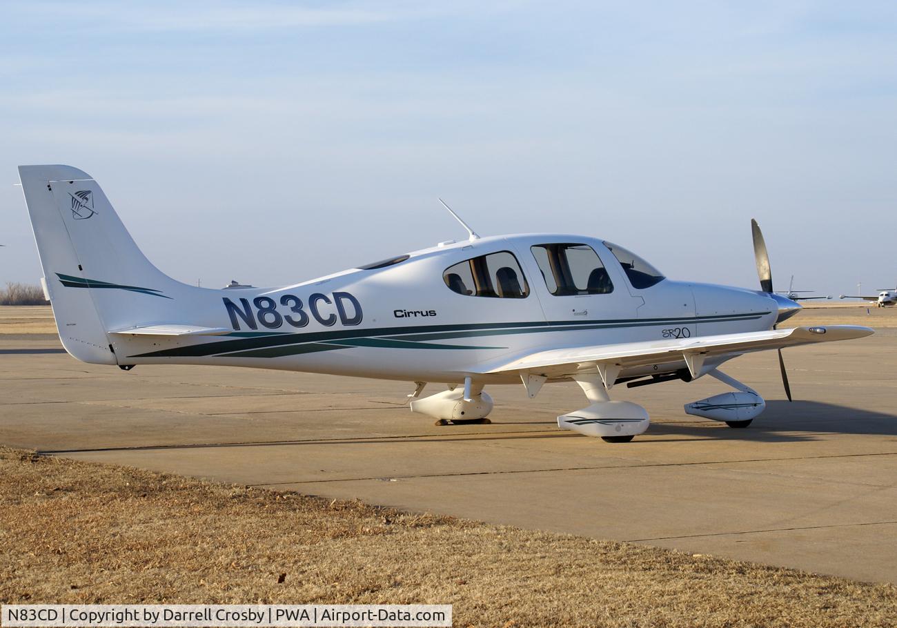 N83CD, 2003 Cirrus SR20 C/N 1301, This plane was setting on the Wiley Post Airport ramp on Jan. 7, 2008