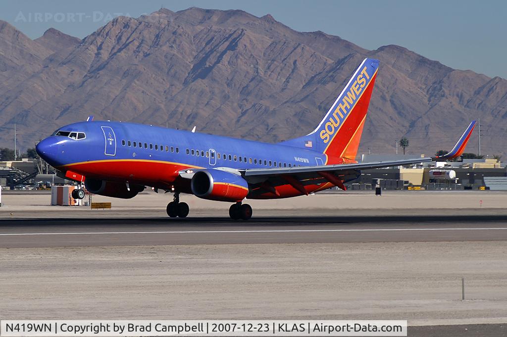 N419WN, 2001 Boeing 737-7H4 C/N 29824, Southwest Airlines / 2001 Boeing 737-7H4