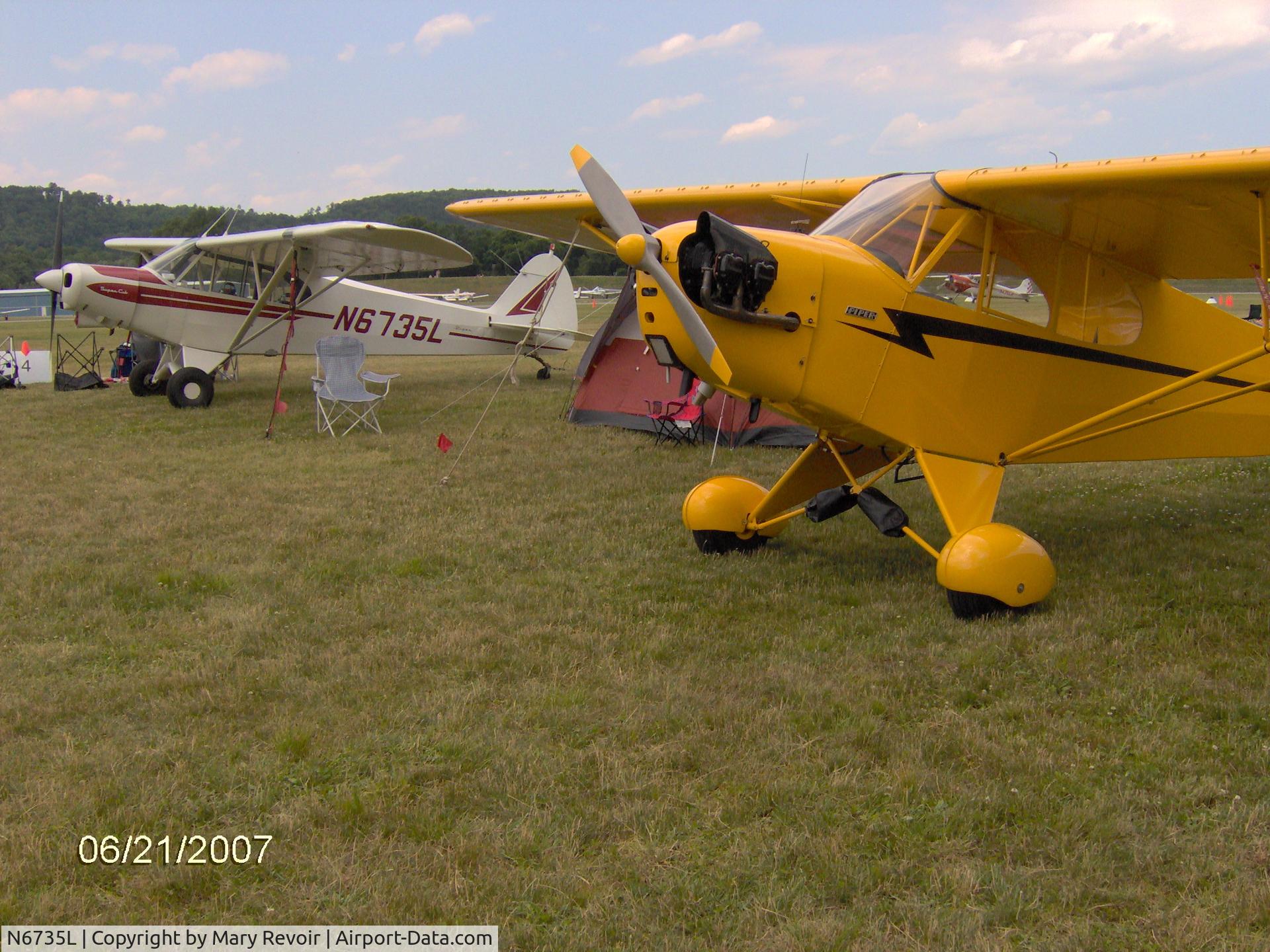 N6735L, 1975 Piper PA-18-150 Super Cub C/N 18-7509131, At Sentimental Journey Lock Haven,PA
