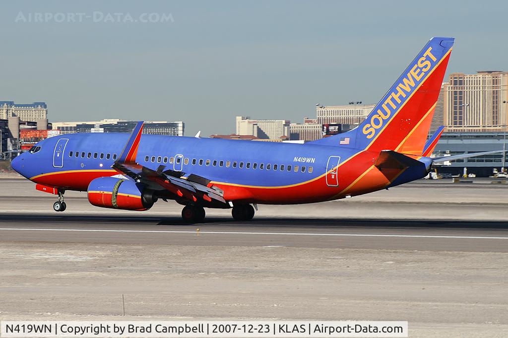 N419WN, 2001 Boeing 737-7H4 C/N 29824, Southwest Airlines / 2001 Boeing 737-7H4