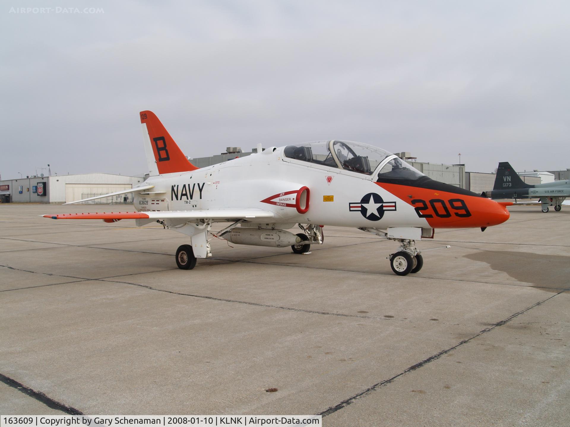 163609, McDonnell Douglas T-45A Goshawk C/N A011, Goshawk on tarmac in Lincoln