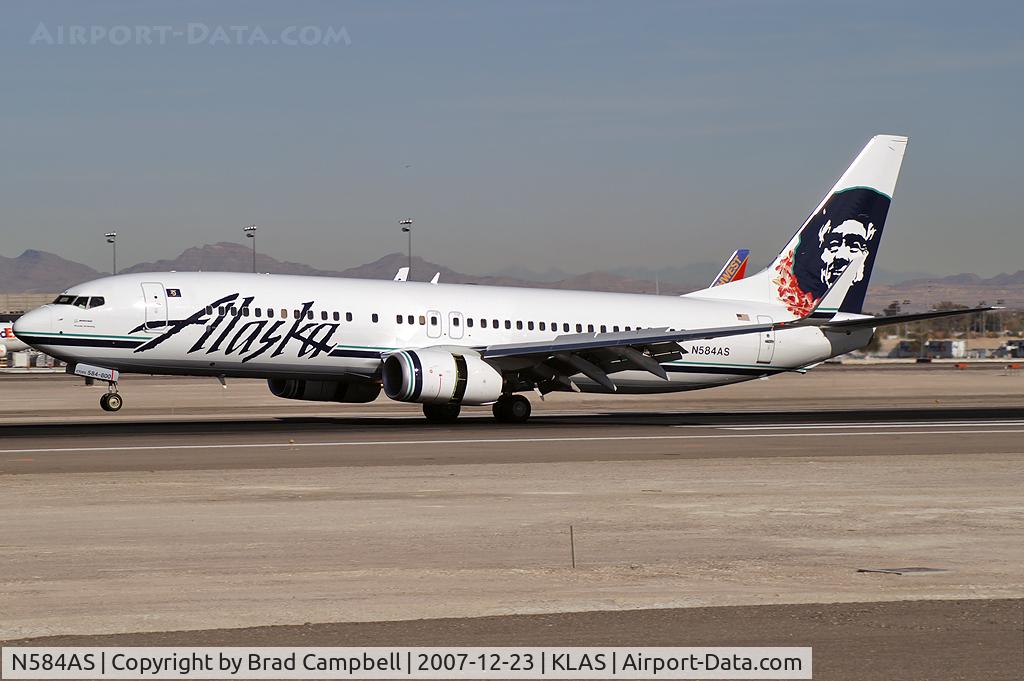 N584AS, 2007 Boeing 737-890 C/N 35682, Alaska Airlines / 2007 Boeing 737-890