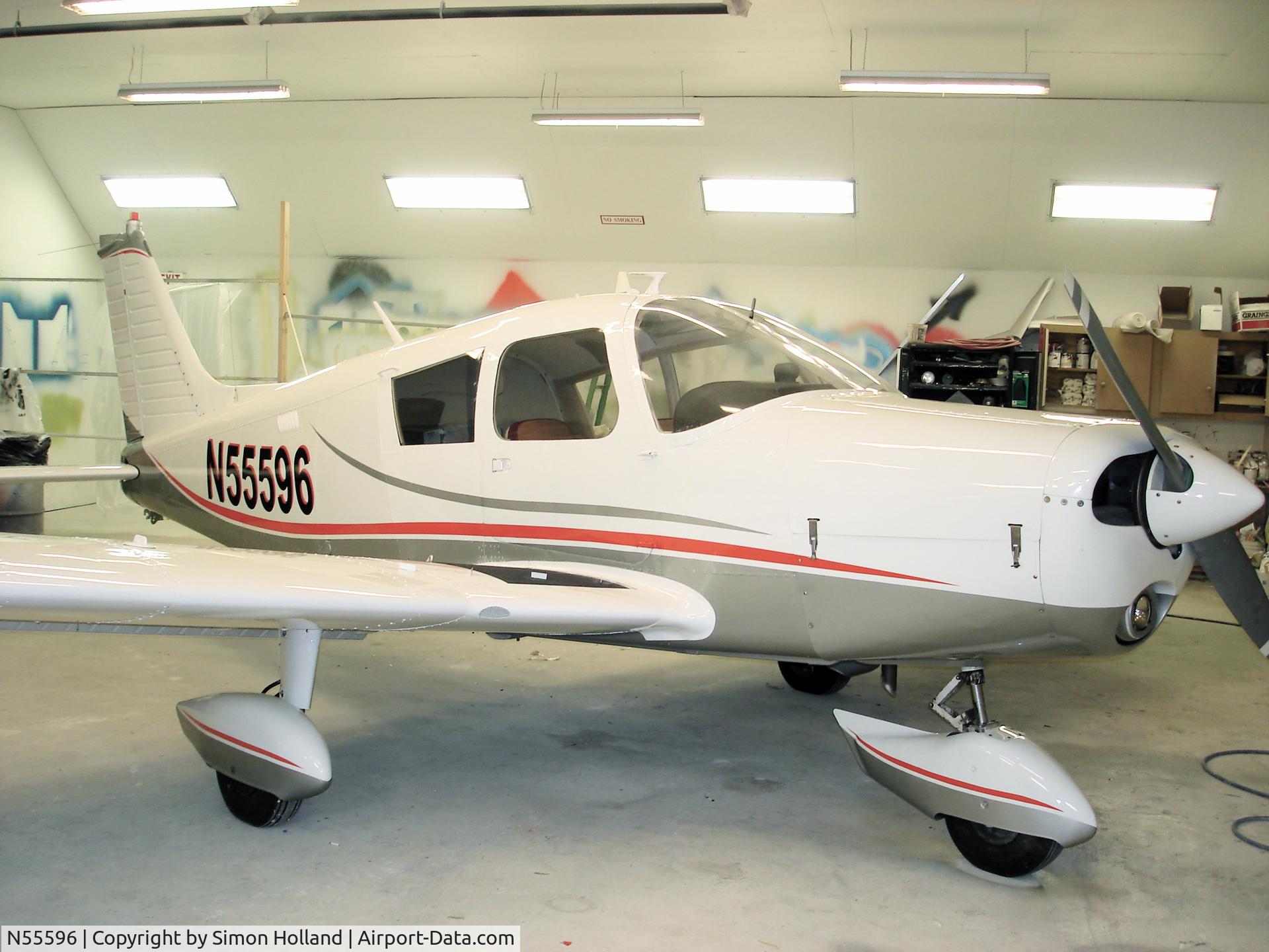 N55596, 1973 Piper PA-28-140 C/N 28-7325439, new paint 2008