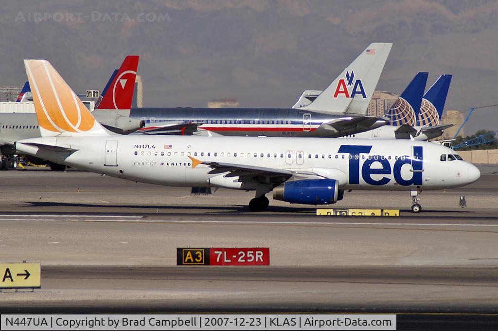 N447UA, 1998 Airbus A320-232 C/N 836, Ted Airlines / 1998 Airbus Industrie A320-232