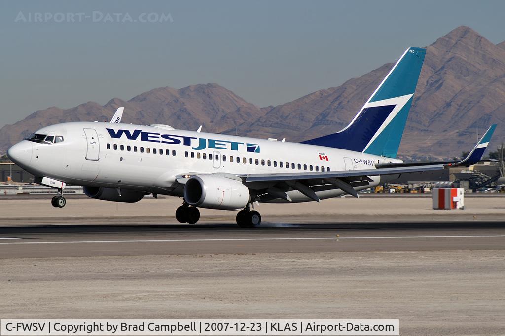 C-FWSV, 2003 Boeing 737-7CT C/N 32760, WestJet Airlines / 2003 Boeing 737-7CT