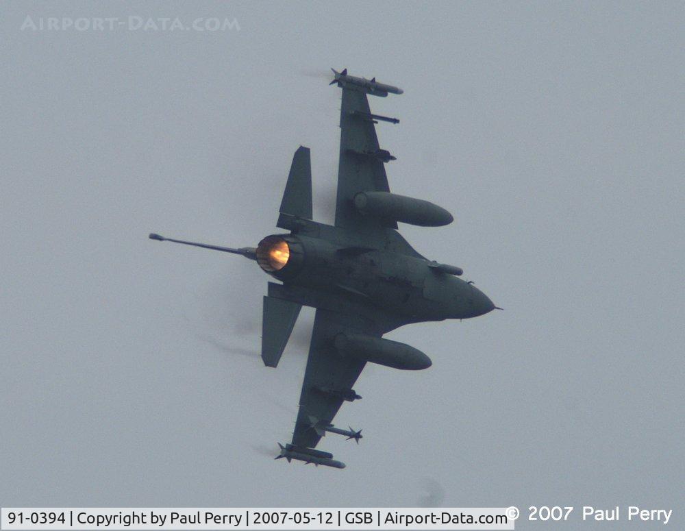 91-0394, 1991 General Dynamics F-16C Fighting Falcon C/N CC-92, Turn and burn, and the F-16 can do that better than most