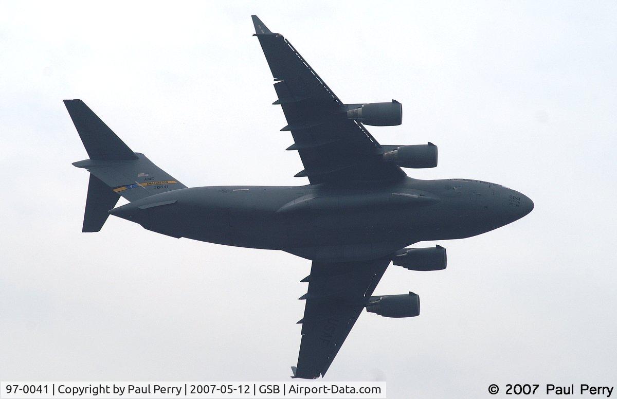 97-0041, 1997 Boeing C-17A Globemaster III C/N 50045/P-41, A bit quiet for such a large bird