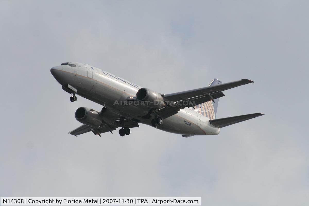 N14308, 1985 Boeing 737-3TO C/N 23359, Continental