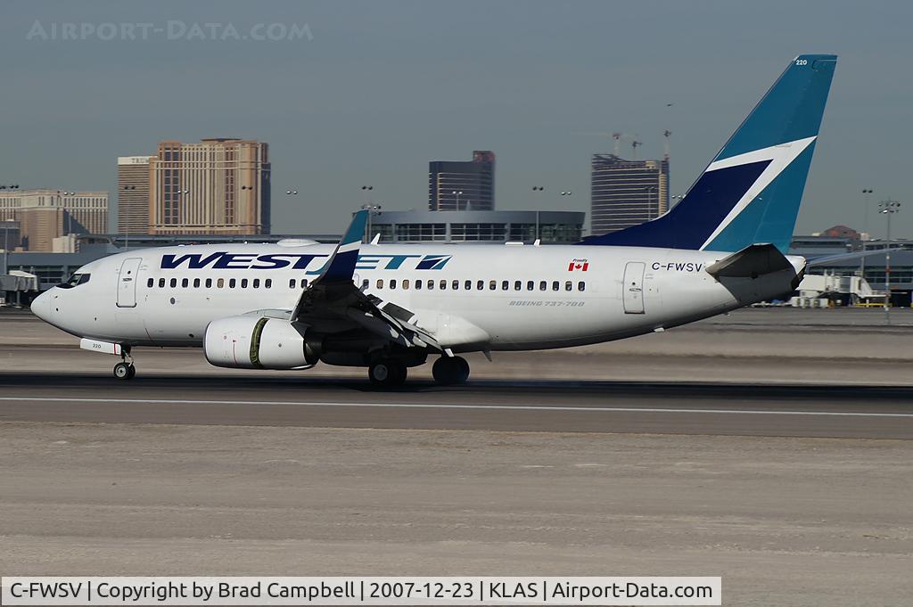 C-FWSV, 2003 Boeing 737-7CT C/N 32760, WestJet Airlines / 2003 Boeing 737-7CT