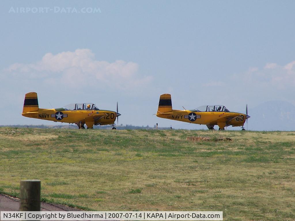 N34KF, 1953 Beech A45 C/N G-120, Cleared for takeoff on 17L (sky fighters)