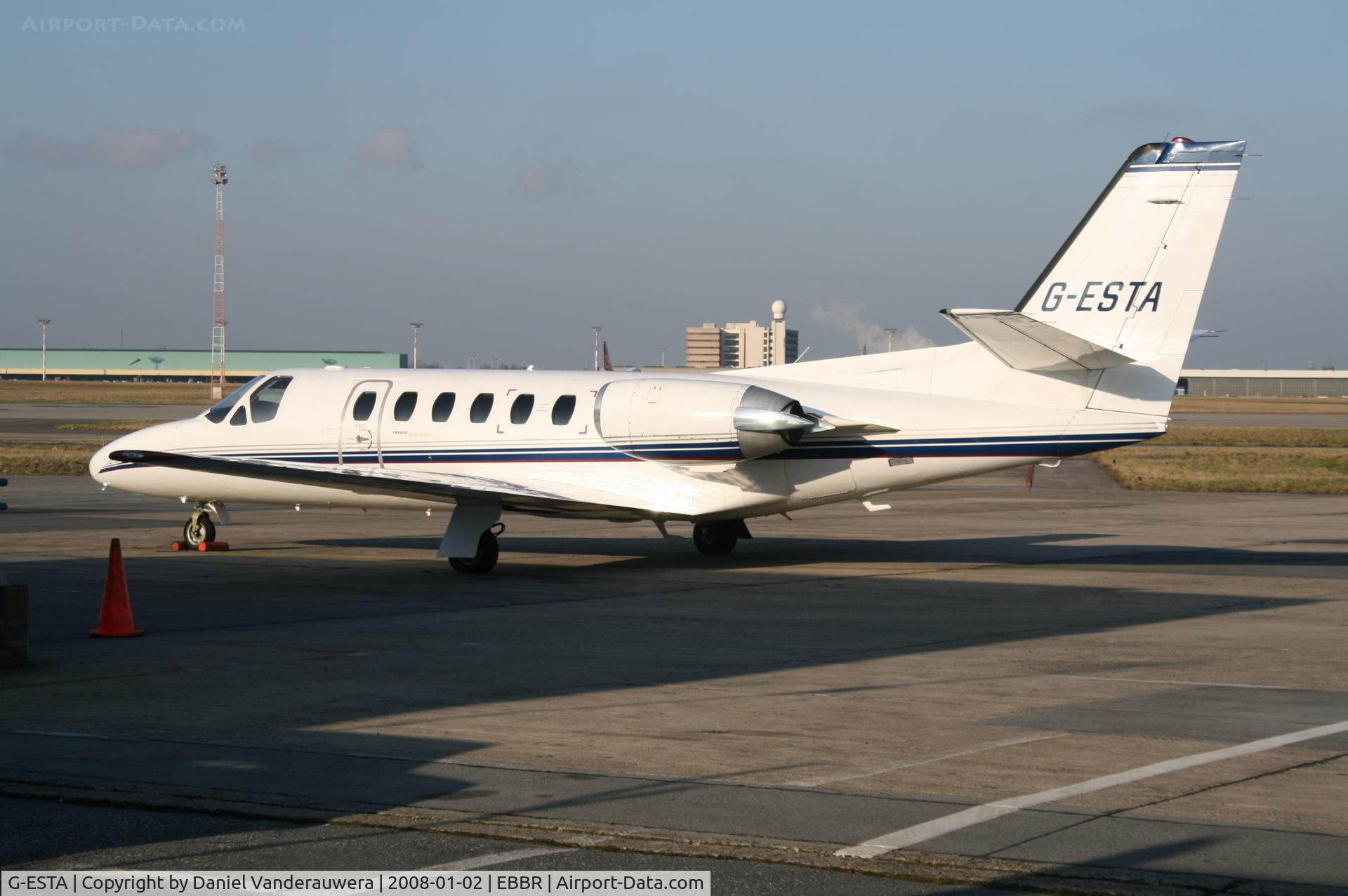 G-ESTA, 1980 Cessna 550 Citation II C/N 550-0127, ABELAG apron