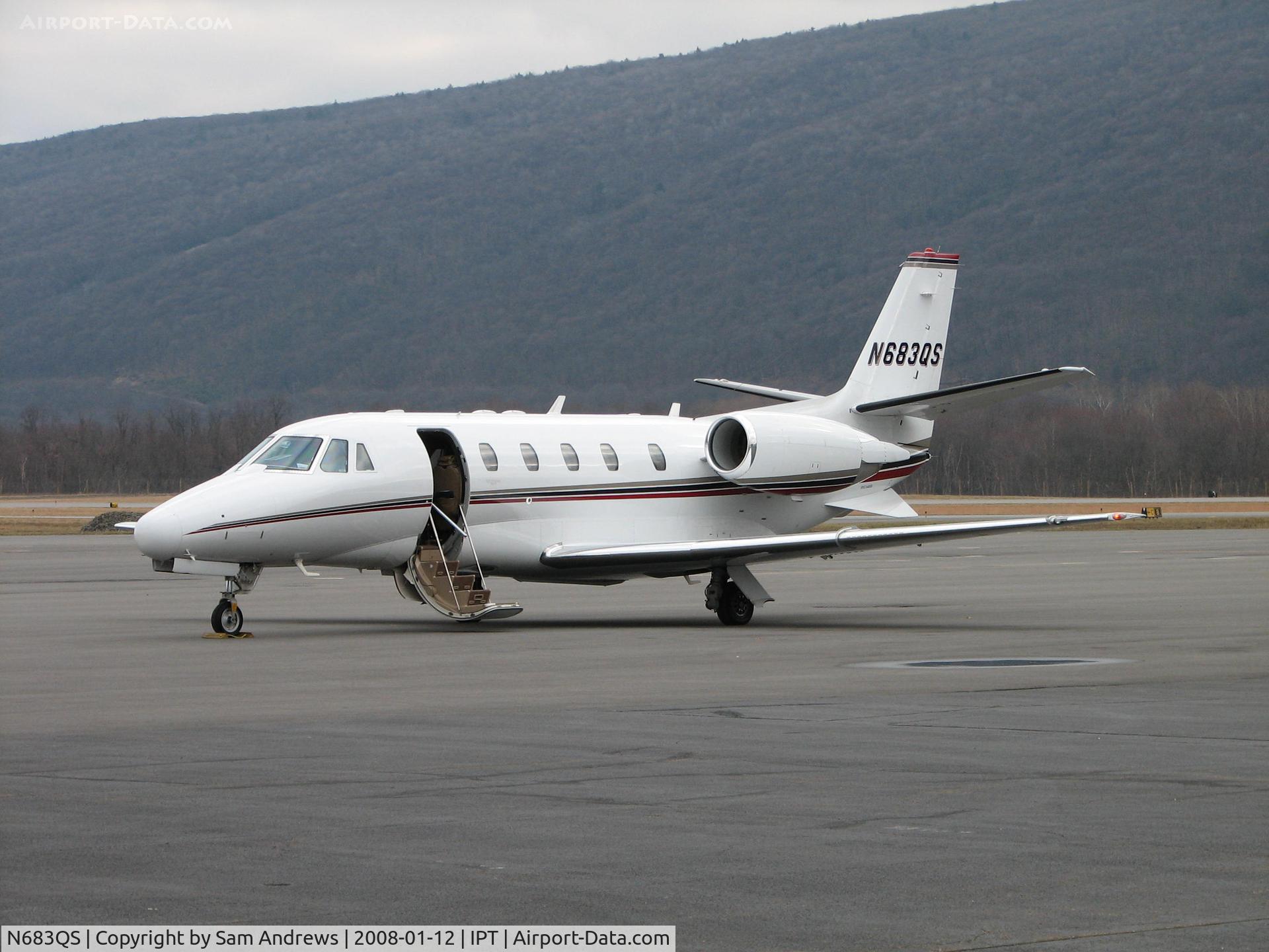 N683QS, 2006 Cessna 560XL Citation XLS C/N 560-5643, Sitting on the ramp at Williamsport