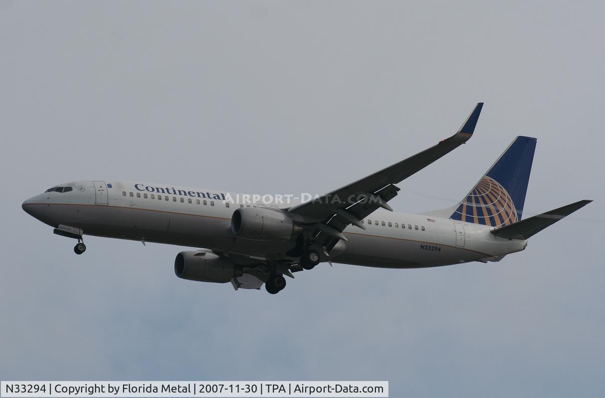 N33294, 2005 Boeing 737-824 C/N 34000, Continental