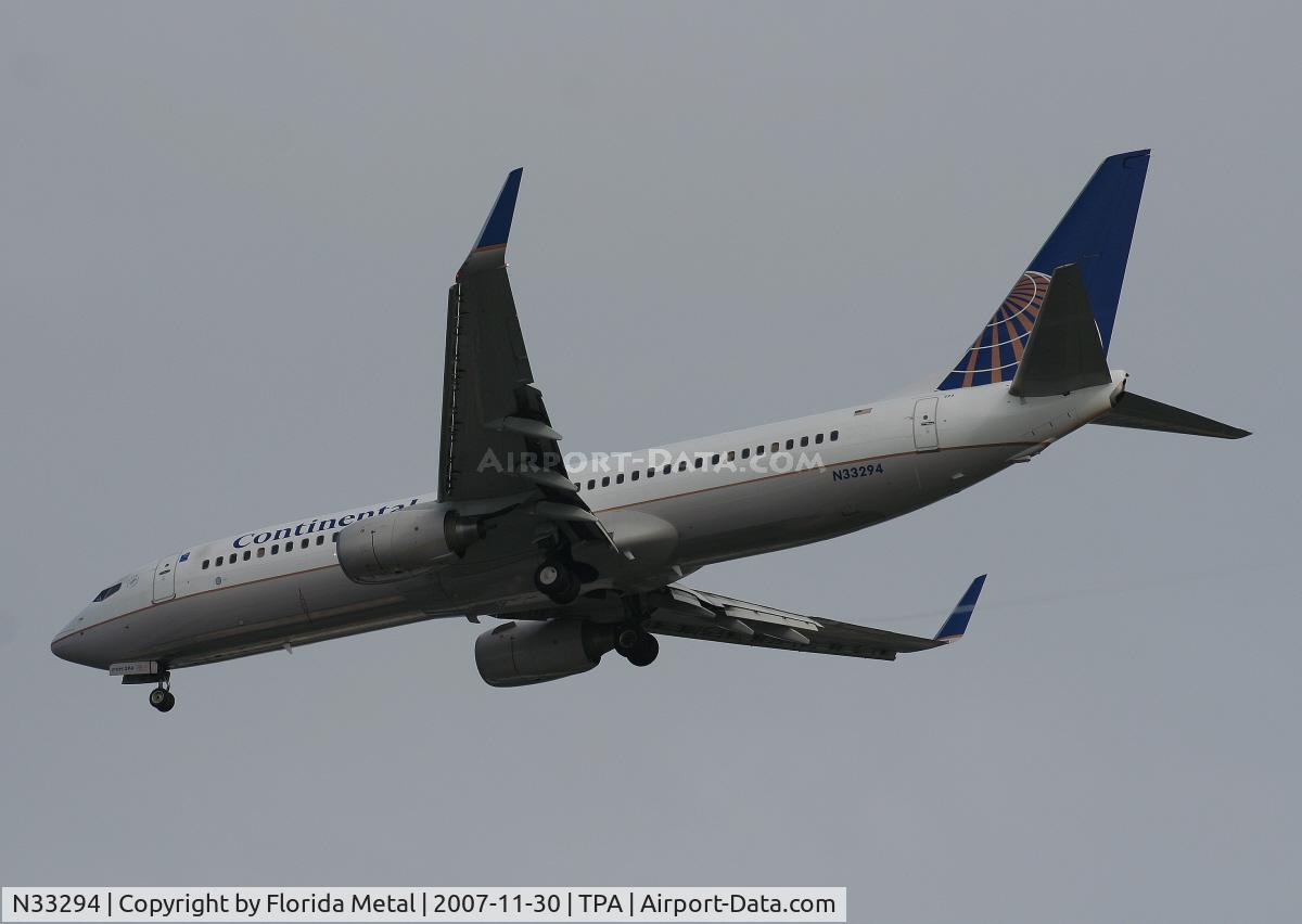 N33294, 2005 Boeing 737-824 C/N 34000, Continental