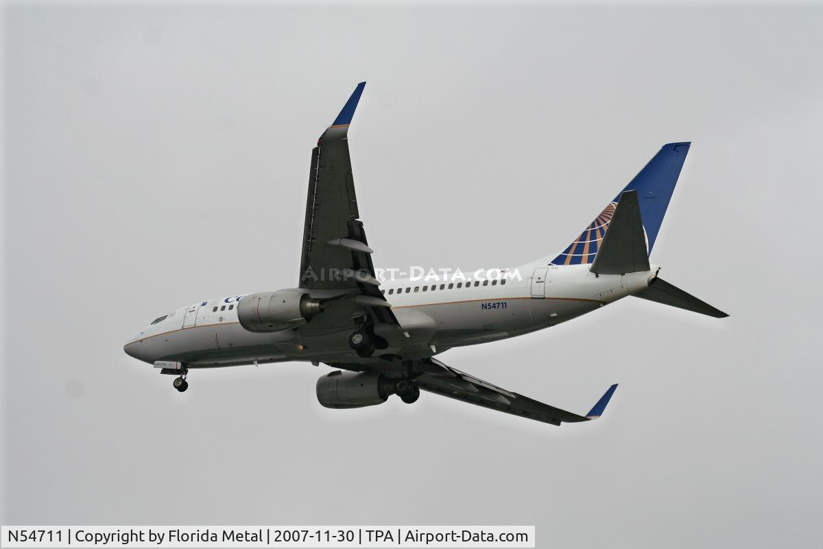 N54711, 1998 Boeing 737-724 C/N 28782, Continental