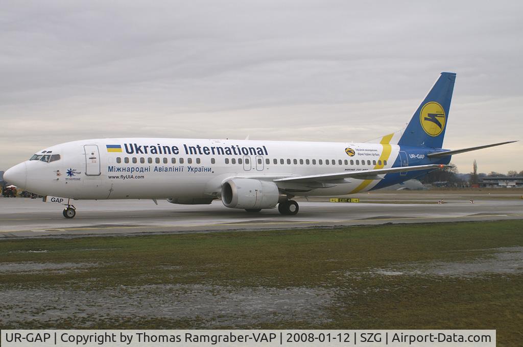 UR-GAP, 1993 Boeing 737-4Z9 C/N 27094, Ukraine International Airlines (Windrose titles) Boeing 737-400
