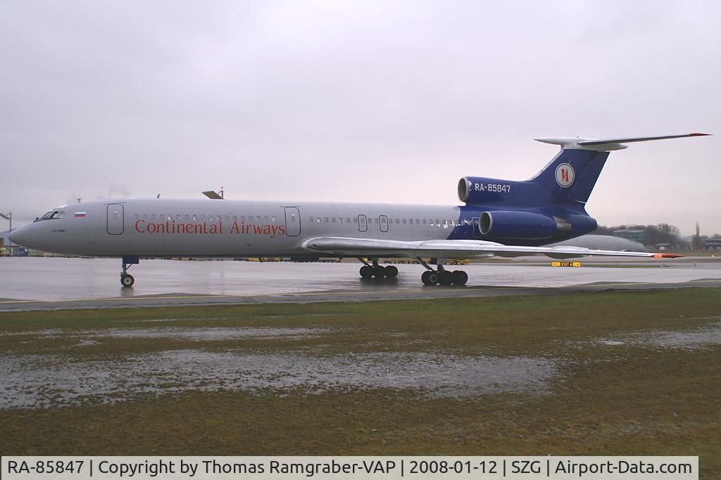 RA-85847, 1988 Tupolev Tu-154M C/N 88A792, Continental Airways Tupolev 154