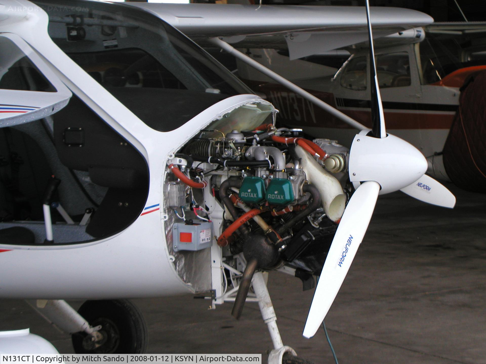 N131CT, 2006 Flight Design CTSW C/N 06-09-07, Parked inside the main hangar at Stanton.