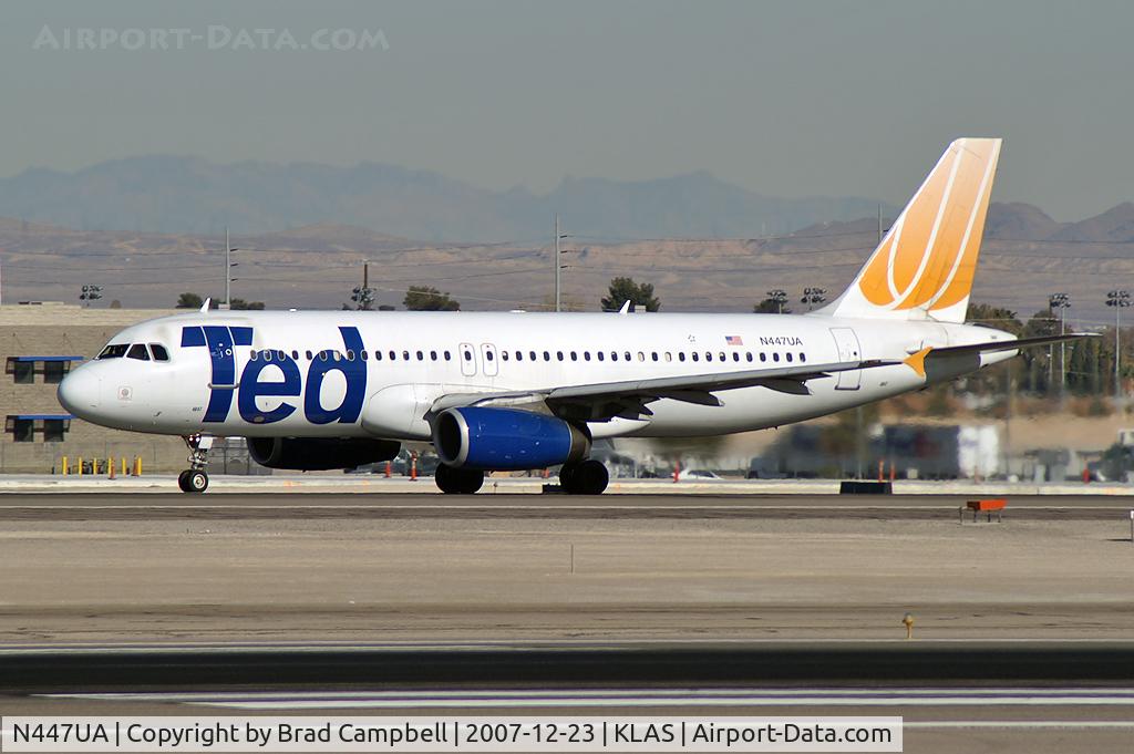 N447UA, 1998 Airbus A320-232 C/N 836, Ted Airlines / 1998 Airbus Industrie A320-232