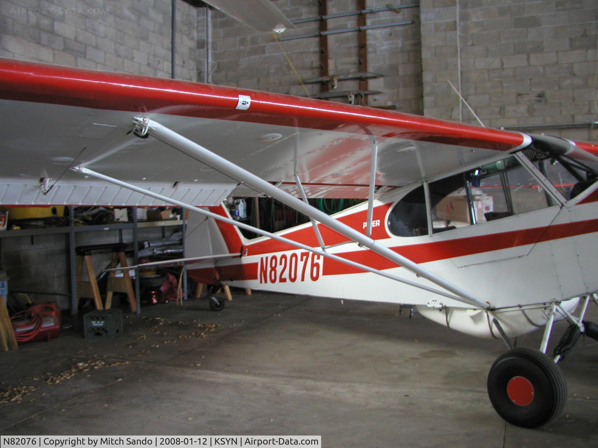 N82076, 1979 Piper PA-18-150 Super Cub C/N 18-7909056, Parked inside the main hangar at Stanton.