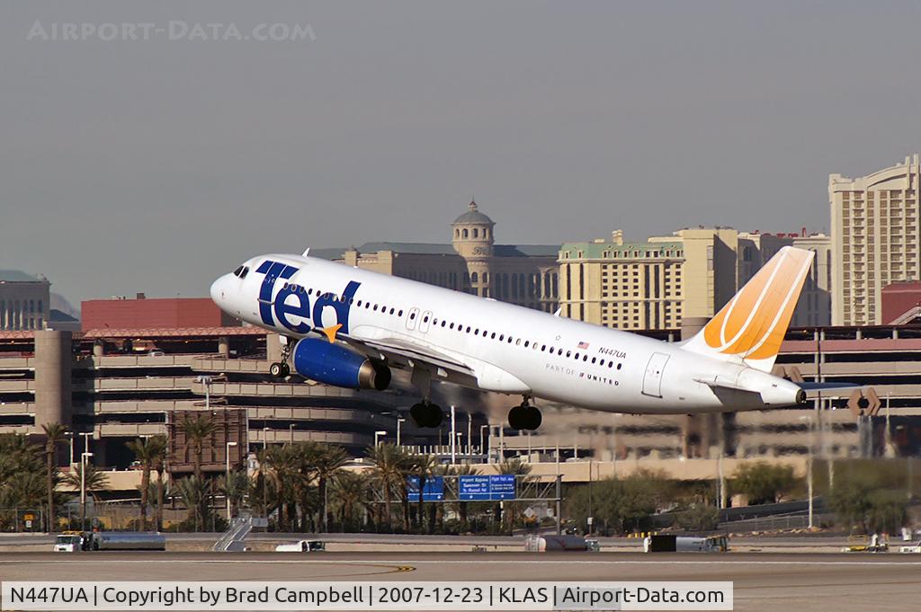 N447UA, 1998 Airbus A320-232 C/N 836, Ted Airlines / 1998 Airbus Industrie A320-232