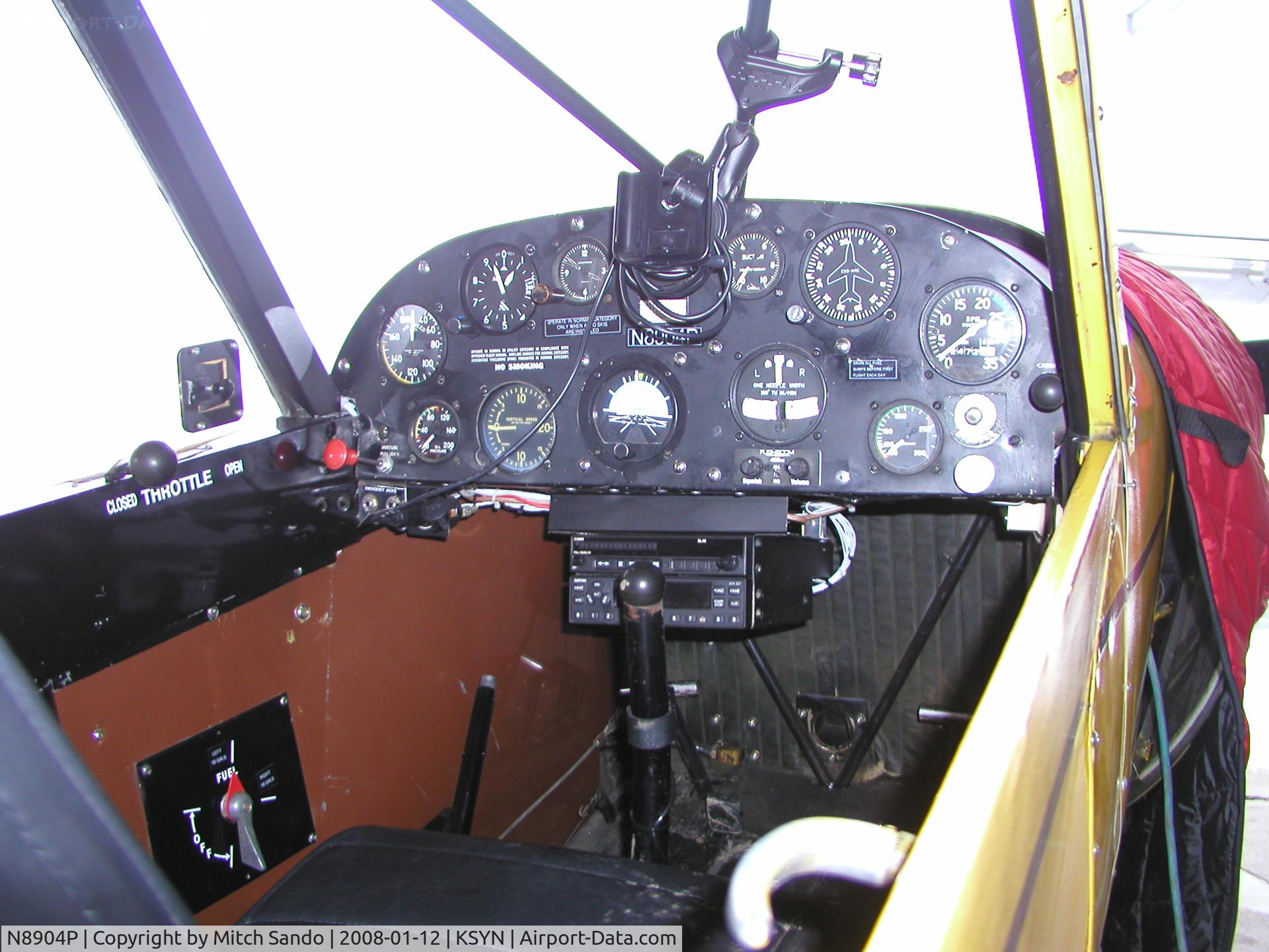 N8904P, 1966 Piper PA-18-150 Super Cub C/N 18-8406, Parked inside the main hangar at Stanton.