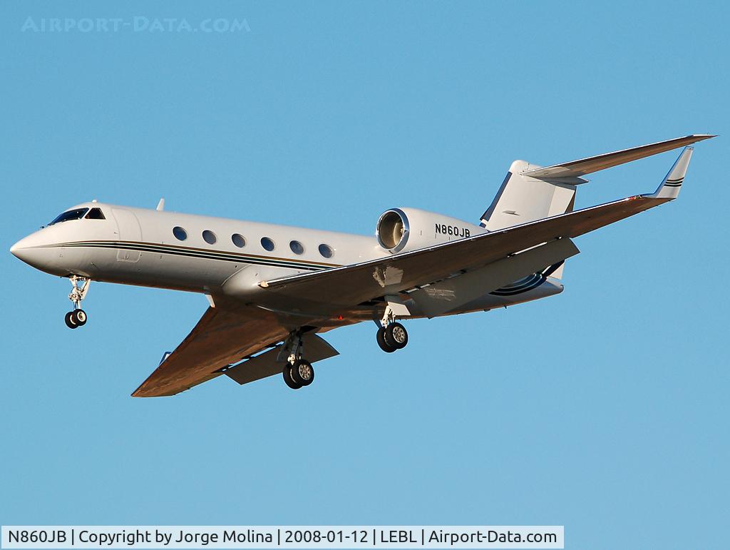 N860JB, 1987 Gulfstream Aerospace G-IV C/N 1054, Clear to land RWY 25R.