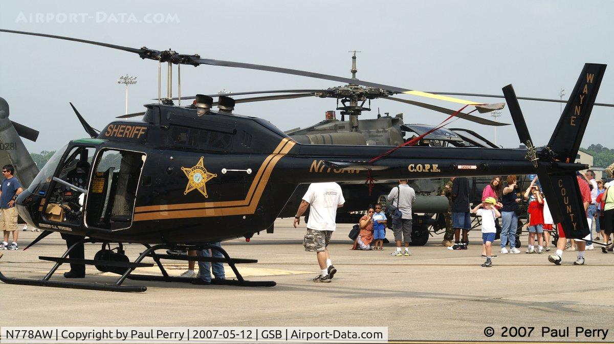 N778AW, Bell OH-58A C/N 69-16289, Local police helo.  Love the colors