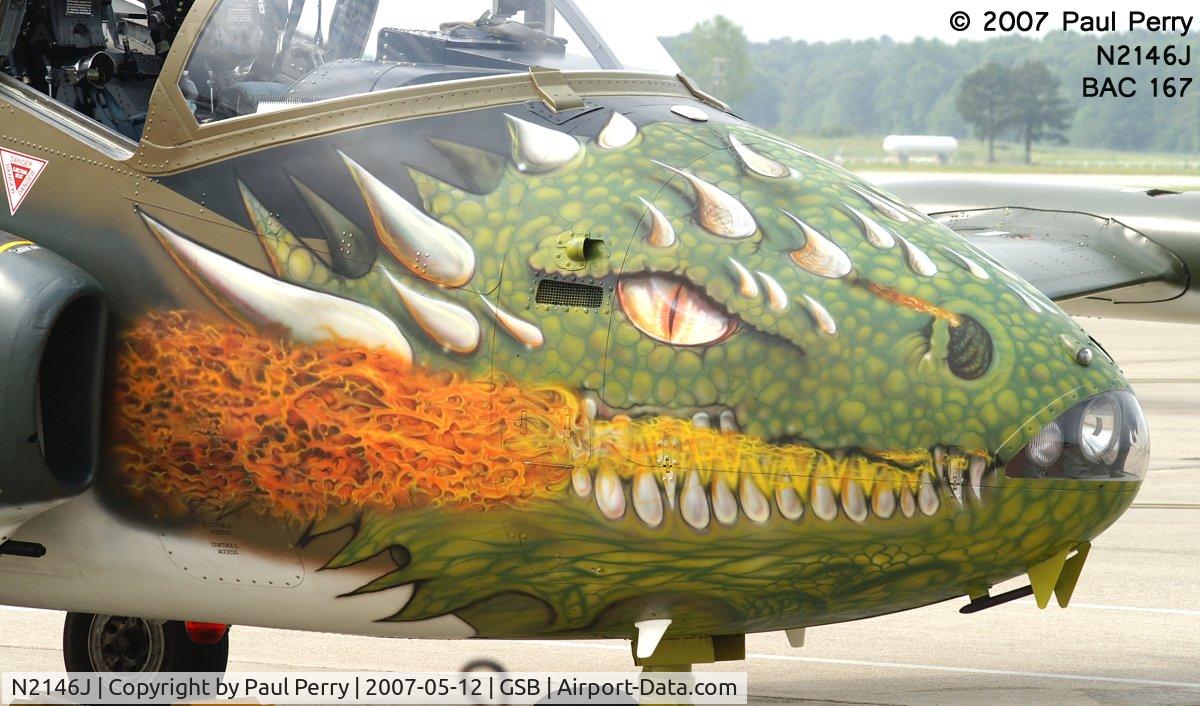 N2146J, 1970 BAC 167 Strikemaster C/N 1930, Now THATS nose art!