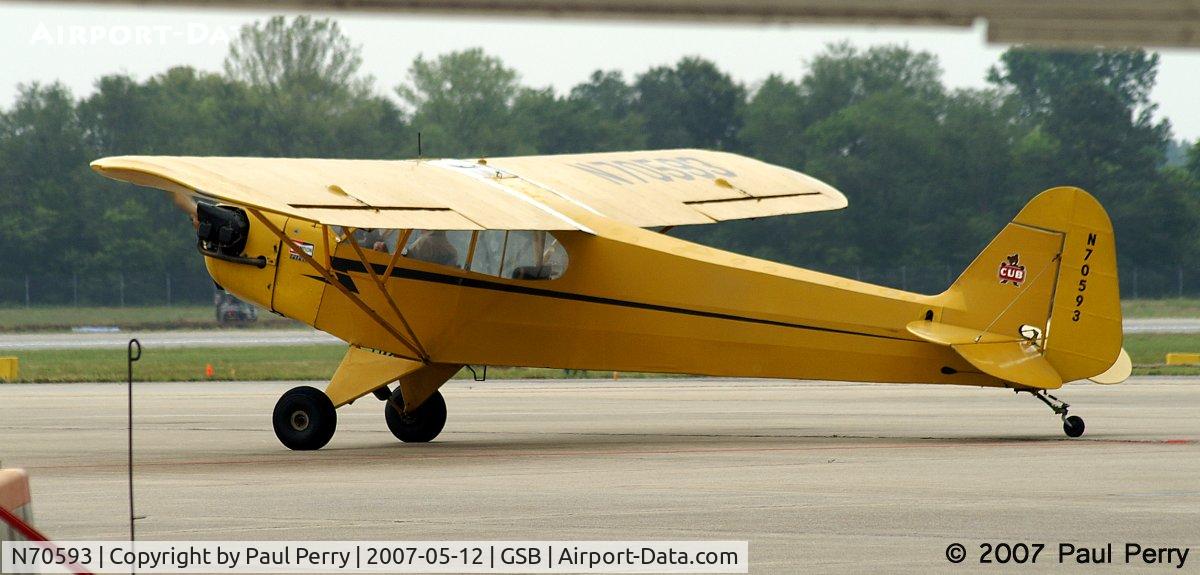 N70593, 1946 Piper J3C-65 Cub C/N 17604, An unassuming Cub taxiing out