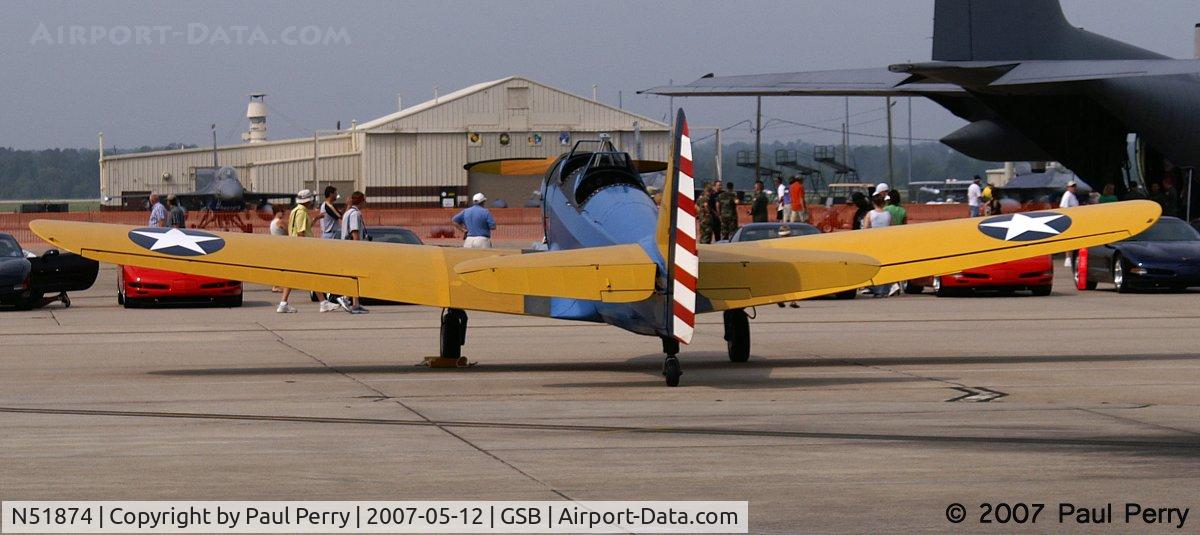 N51874, 1942 Fairchild M-62A C/N T42-3699, Unique on the circuit, to say the least