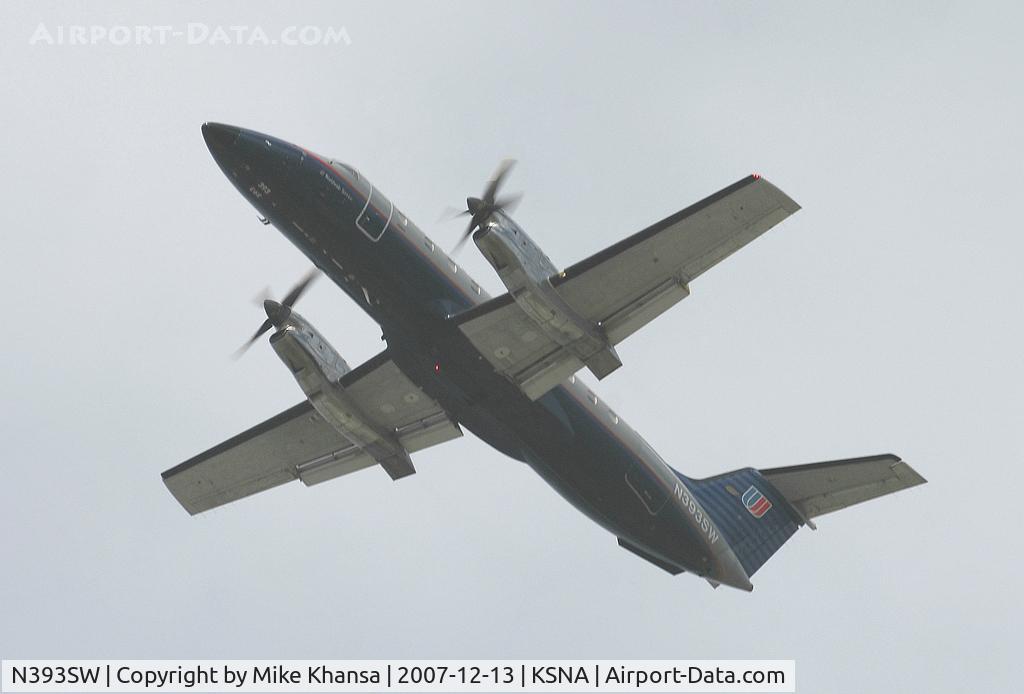 N393SW, 1997 Embraer EMB-120ER C/N 120.330, EMB-120ER climbing into the sky.