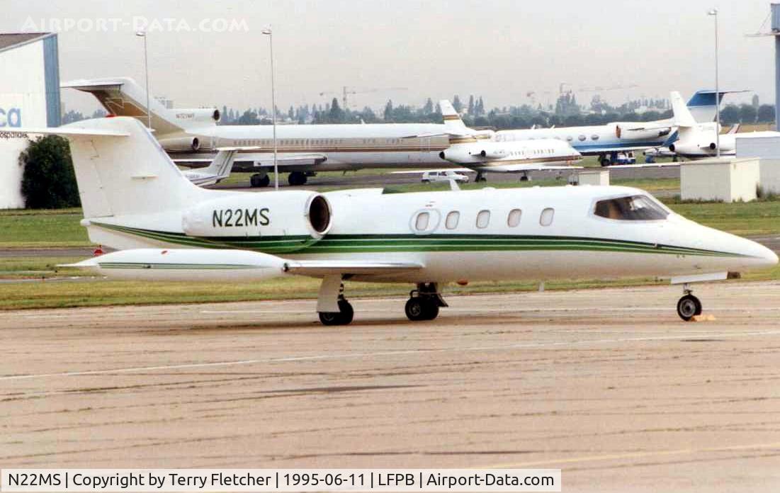 N22MS, 1978 Gates Learjet 35A C/N 209, Learjet 35A at Paris Le Bourget during 1995 Air Show week