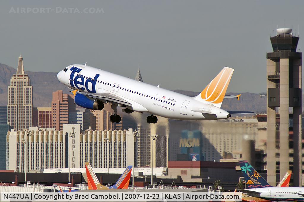 N447UA, 1998 Airbus A320-232 C/N 836, Ted Airlines / 1998 Airbus Industrie A320-232