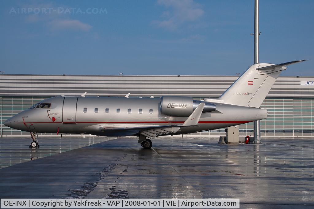 OE-INX, 2005 Bombardier Challenger 604 (CL-600-2B16) C/N 5629, Vista Jet Canadair CL600 Challenger