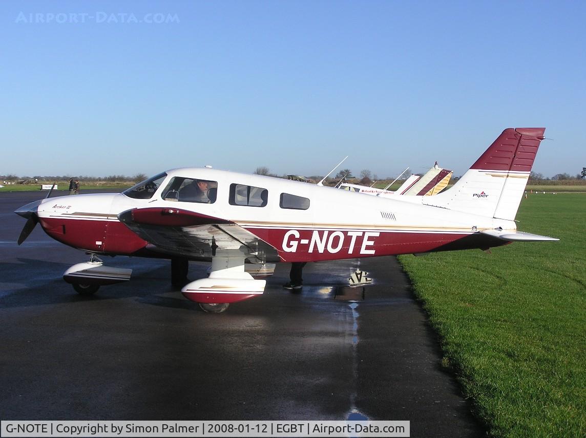 G-NOTE, 1997 Piper PA-28-181 Cherokee Archer III C/N 2843082, PA-28 Archer III visiting Turweston