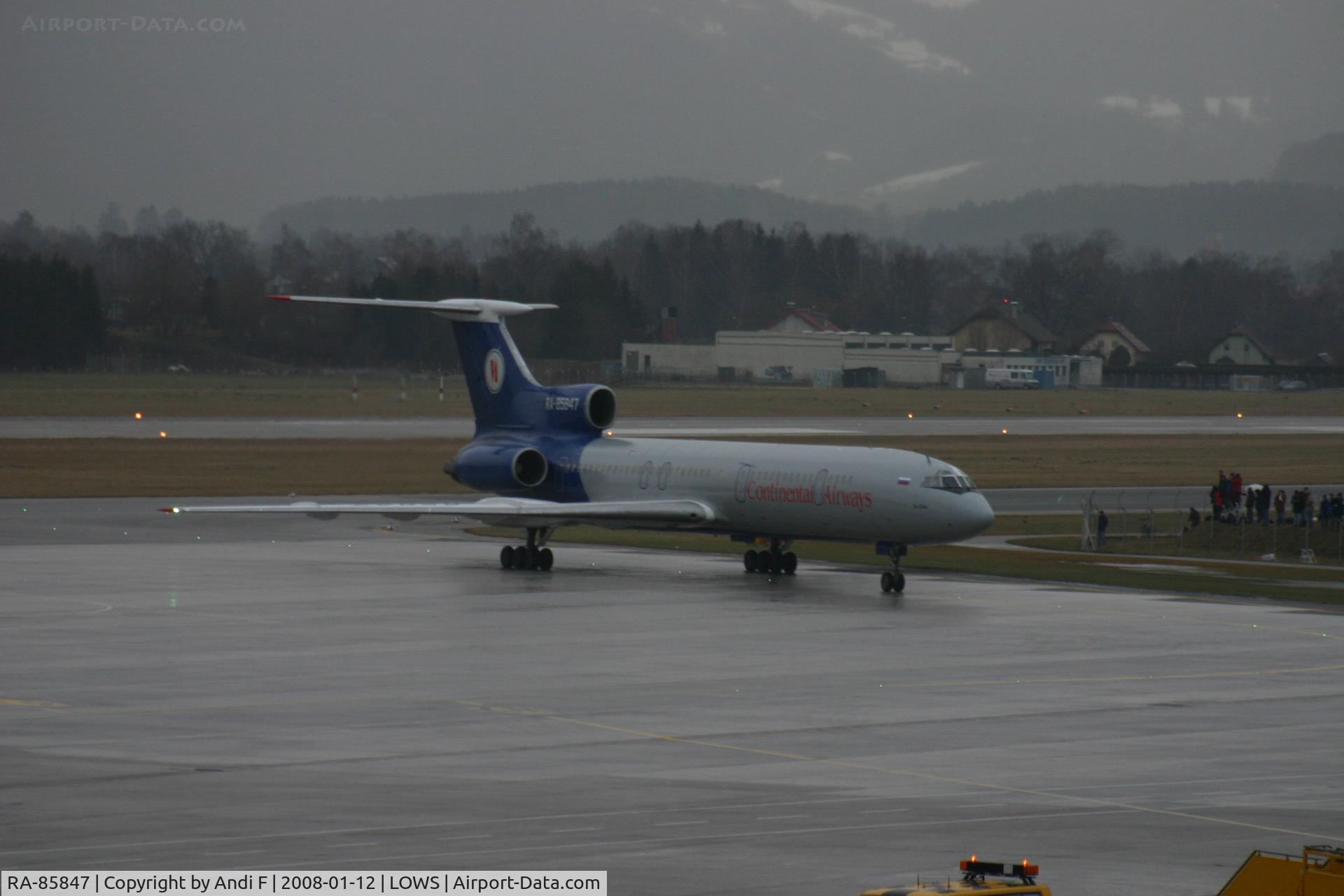 RA-85847, 1988 Tupolev Tu-154M C/N 88A792, Continental Airways