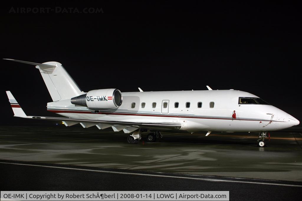 OE-IMK, Canadair Challenger 604 (CL-600-2B16) C/N 5664, First time to watch this plane in GRZ/LOWG