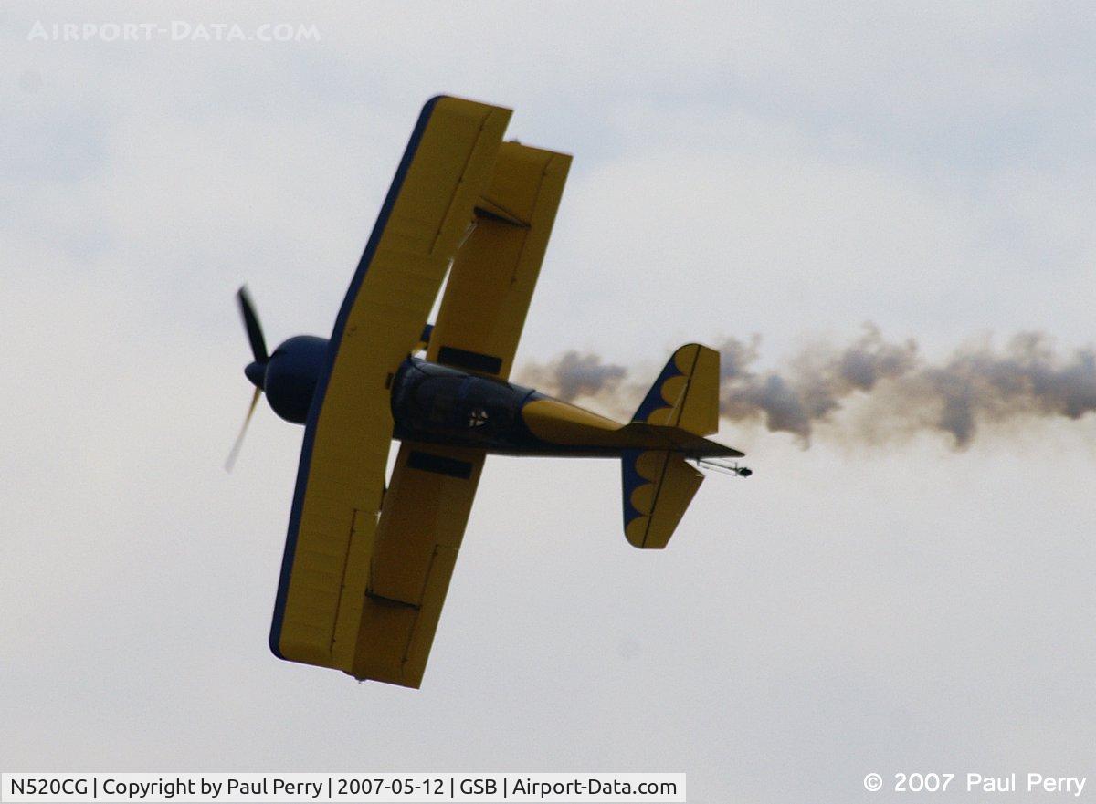 N520CG, 2001 Pitts Model 12 C/N 136, Showtime!  Smoke on and time to shine