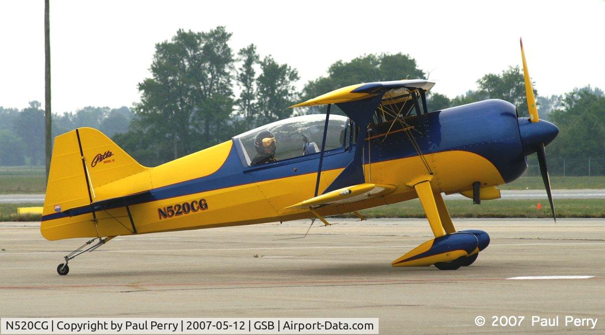 N520CG, 2001 Pitts Model 12 C/N 136, Taxiing back after the performance