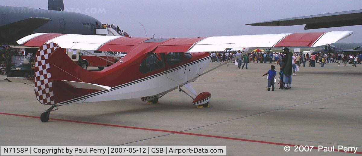 N7158P, 1963 Champion 7GCB C/N 175, Quietly displayed near the entrance