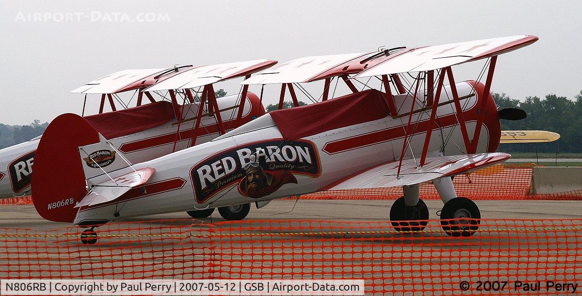 N806RB, 1942 Boeing A75 C/N 75-4000, Cooling her heels before the show