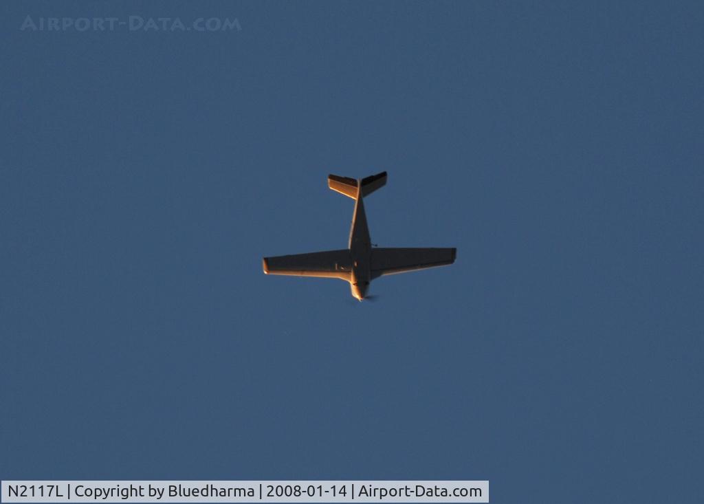 N2117L, 1976 Beech V35B Bonanza C/N D-9918, Flying around West Denver during sunset.